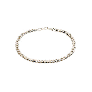 3.4mm CLASSIC FLAT CURB CHAIN BRACELET