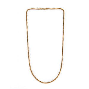 3mm Franco Chain Necklace Gold