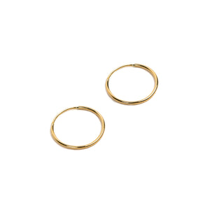 14K Endless Hoop Earring Gold - Big