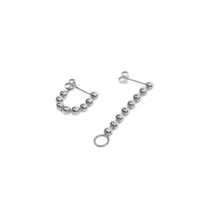 Big Beads Chain Earring w/ O-ring Hook