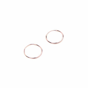 14K Endless Hoop Earring Rose Gold -Small