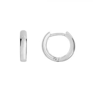 Silver Huggie Hoop Earring